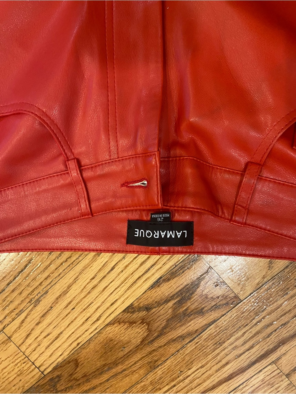Lamarque Vibrant Red Leather pants